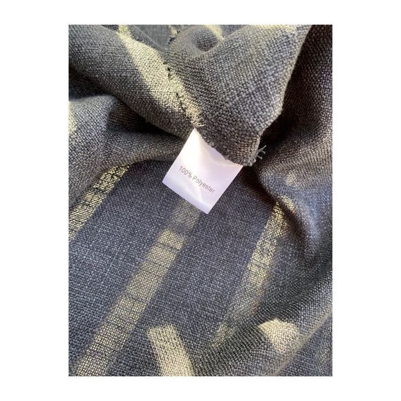 Hansen & Gretel Midi Dress Asymetric Sleeveless Raw Trim Grey Sz 1 - Picture 16 of 16